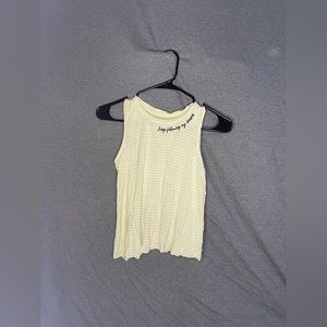 “Busy following my dreams” cropped tank top